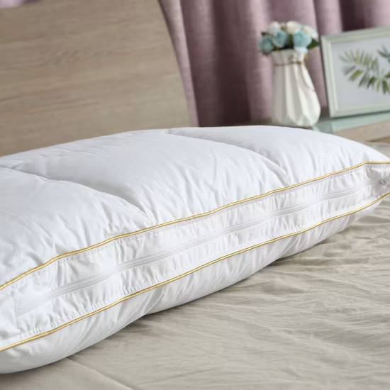 Oreiller confortable en fibre à mémoire de forme à grand carreaux de luxe de haut niveau