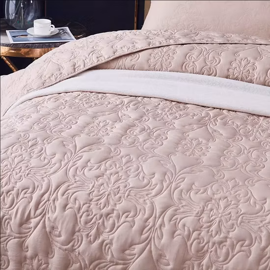 Gaufrage par ultrasons à usage domestique, vente en gros, ensembles chinois King Size, prix compétitif, tissu de luxe pour bébé et adulte, couvre-lit en coton matelassé d'été ou d'hiver