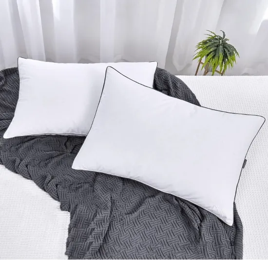 Coussin en plumes douces, oreiller cervical confortable, livraison rapide, pour hôtel et maison